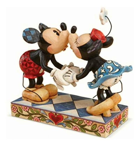 Mickey And Minnie Mouse Kissing Figurine 6-1/2-inch