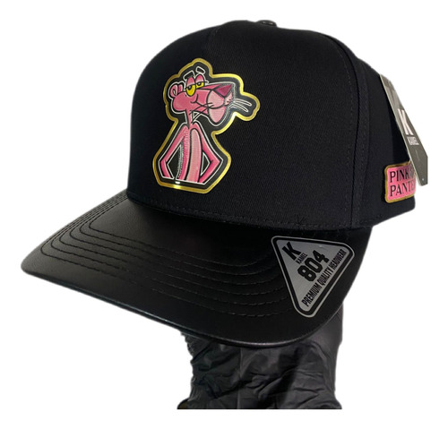 Gorra Pink Panter Placa A Color Kamel 804 Negro Ajustable