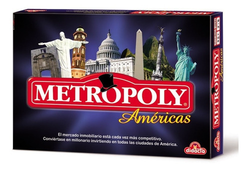 Juego De Mesa Metropoly America / Monopoly Diversión Familia