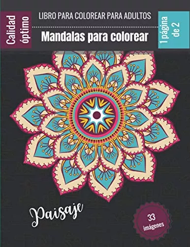 Mandalas de paisaje - Libro para colorear para adultos y niños: Magníficos  mandalas para los apasionados | Libro para colorear Adultos y niños