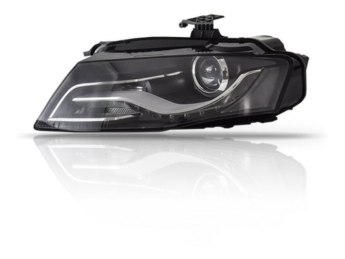 Par Farol Audi A4 09 A 12 Eletrico C/ Motor C/ Led S/ Xenon