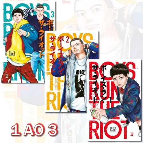 Boys Run The Riot 1 Ao 3! Mangá Jbc! Novo E Lacrado!