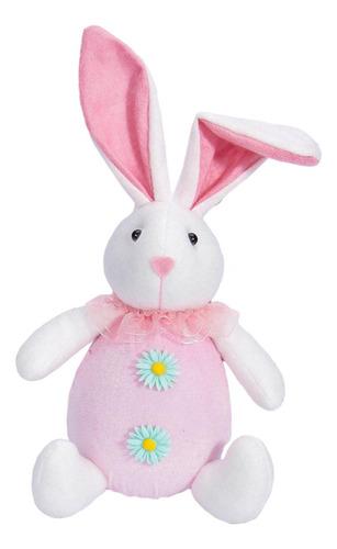 De Pascua, Animales De Peluche, Muñeco De Conejo De Rosa