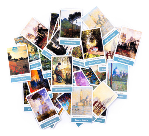 Juego De Cartas Claude Monet Impresionism Art Tarot De 80 Ca