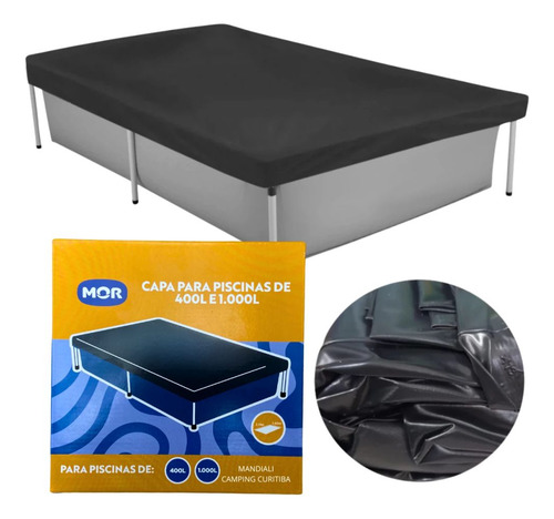 Kit Piscina 1000 Litros Com Capa Forro E 2 Bolas Infláveis