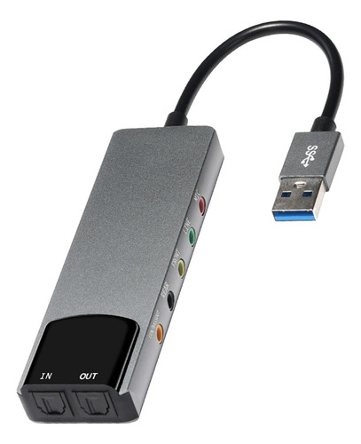 Tarjeta De Sonido Usb Tarjeta De Sonido Externa De Alto
