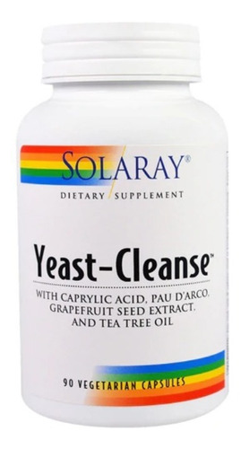 Yeast Cleanse 90 Caps Acid Caprilico Pau D'arco Grapefruit 