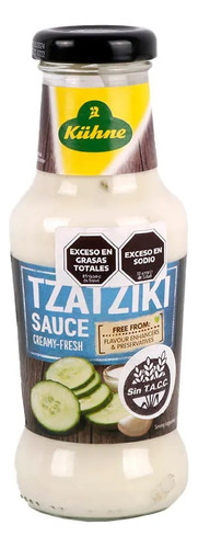 Aderezo Kuhne Tzatziki Sauce Creamy Fresh 250ml Sin Tacc