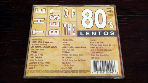 80's Fever + The Best 80's + Best 80 Lentos * Lote 3 Cd Estándar (Usado)