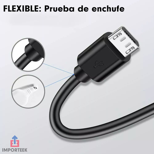 20pz Cable Cargador Reforzado Micro Usb V8 Universal Rapido