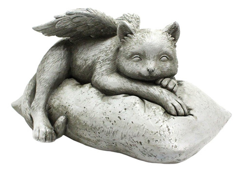 De Ángel Mascota Gato Estatua Figurita Decorativa Casa