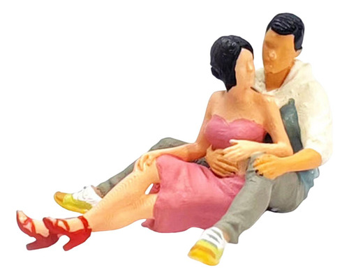 Figura De Pareja 1:64, Ornamento De Escritorio, Tren, Rosa B