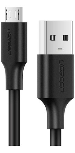 Cable Ugreen Macho Usb 2.0 A Micro Usb De 1 Metro, Color Negro