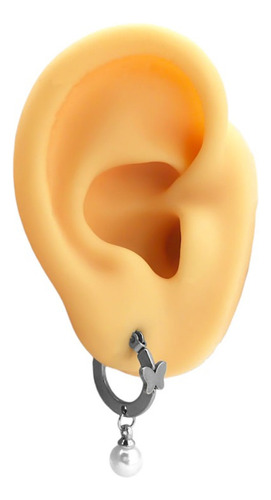 Par Aros Argolla 15mm Perla 5mm Y Mariposa 5mm A Q C:10633