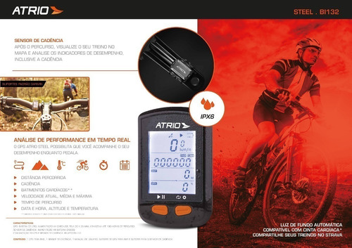 Ciclo Atrio Gps Sensores Cadencia Cinta Cardiaca