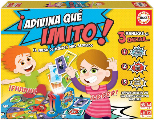 Adivina Que Imito Juego De Mesa Familiar Mímica No Hedbanz