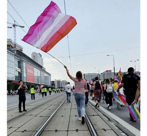 Bandeira Lésbica Orgulho Lgbtqia+ 1,50m X 0,90m Ja