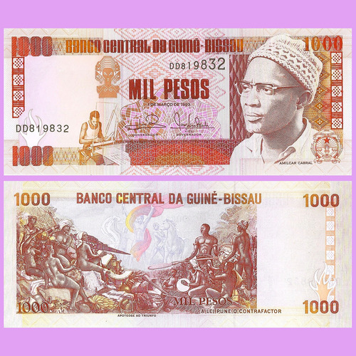 Guinea Bissau - Billete 1000 Pesos 1993 ¡ Sin Circular !