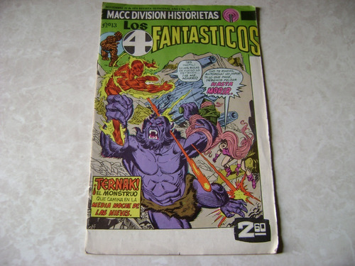 Los 4 Fantasticos #13 Macc Division Historietas 1974 Comic 