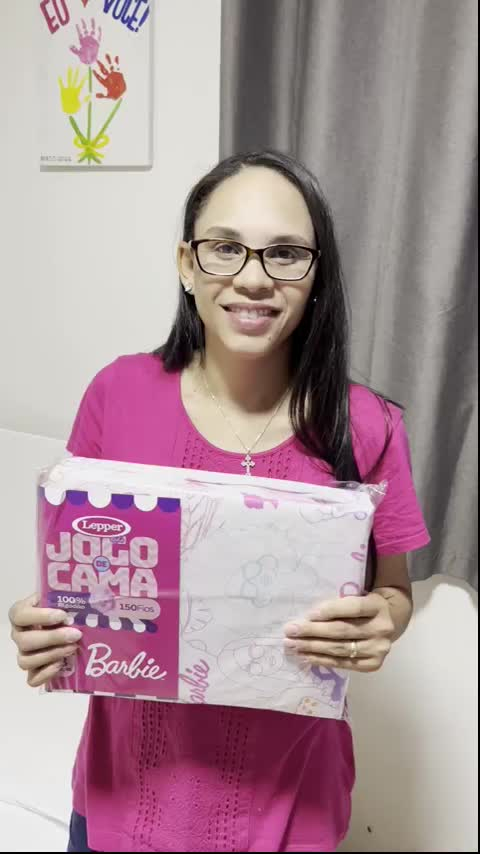 Jogo De Cama Barbie Menina Com 3 Peças Lençol 100% Algodão