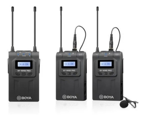 Imagem 2 de 3 de Microfone S/fio Boya By-wm8 Pro K2 P/ Câmera Dslr Mirrorless