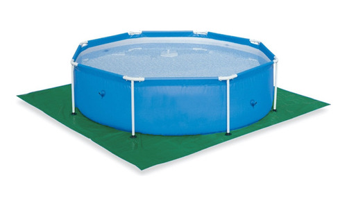 Forro Lona Ck300 Verde 4x4 M Para Fundo De Piscina Inflável