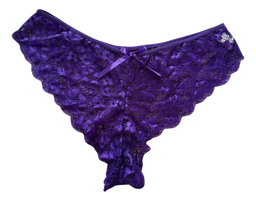 Set Lencería Encaje Curvy Tallas Extras Sexy Violeta Oscuro Encaje 3xl