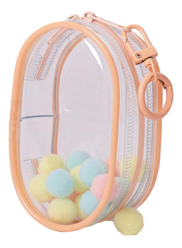2 Estuche Para Mini Muñecas, Bolsa De Pvc Rosa Melocotón