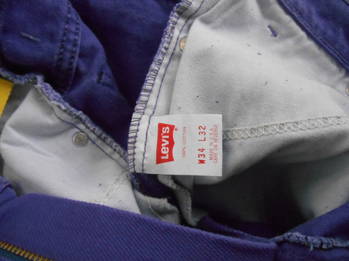 Pantalon Levis 560 Morado Nuevo Made In Usa Talla 34-32 1993