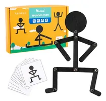 Comprar Brinquedo Boneco De Palito Montessori Wooden Man Cognitivo