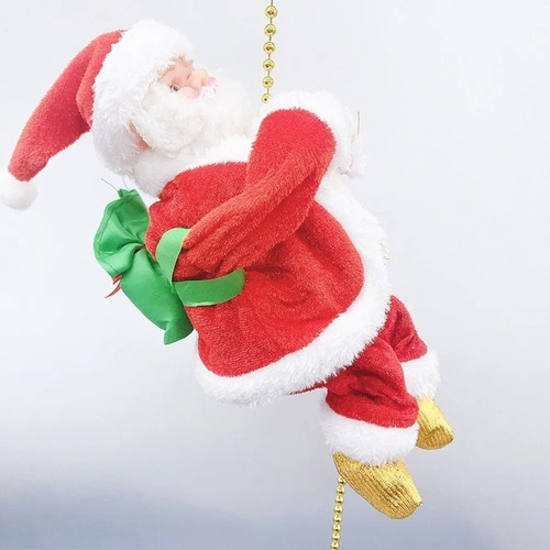 Papá Noel De 3 Piezas Trepando Con Música Y Movimiento
