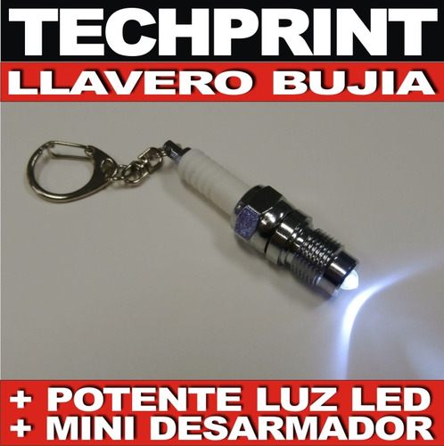 Llavero Tuning Bujia + Luz Led + Herramienta Nissan Toyota