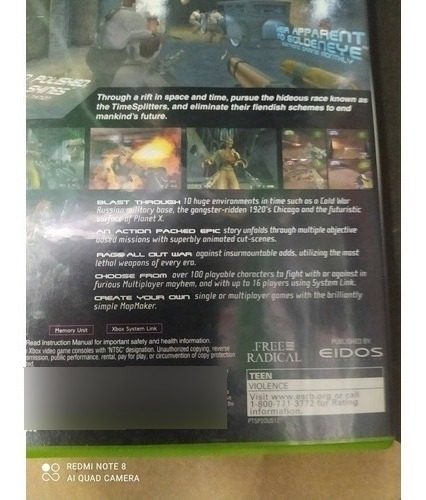 Time Splinter 2 Para Xbox Clasico Original Fisico