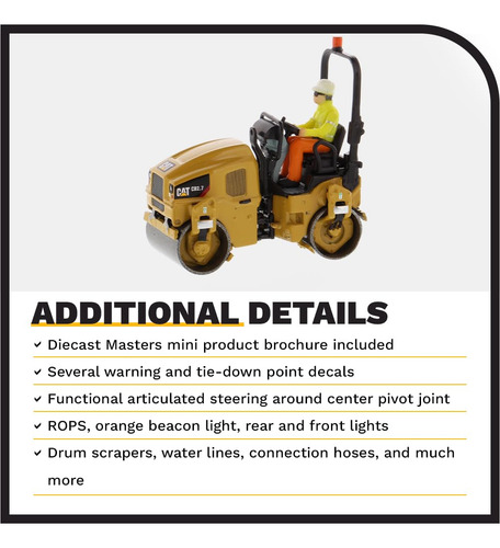Compactador Utilitario Caterpillar Cb-2.7 Diecast Masters