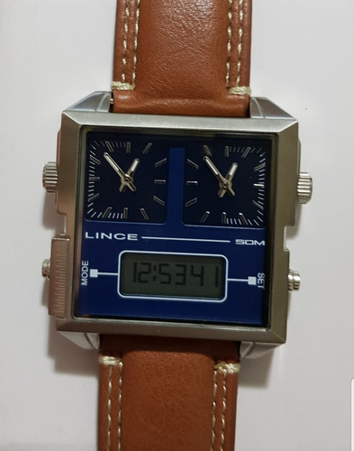 Relógio Lince Masculino Mac4587s D1mx - 3 Fusos Horários