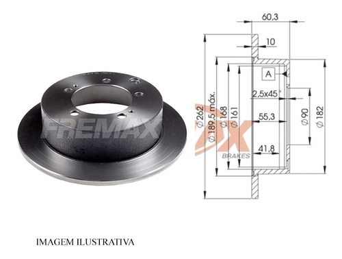 Disco Freio Traseiro Stratus Avenger Pajero Fremax Bd8326