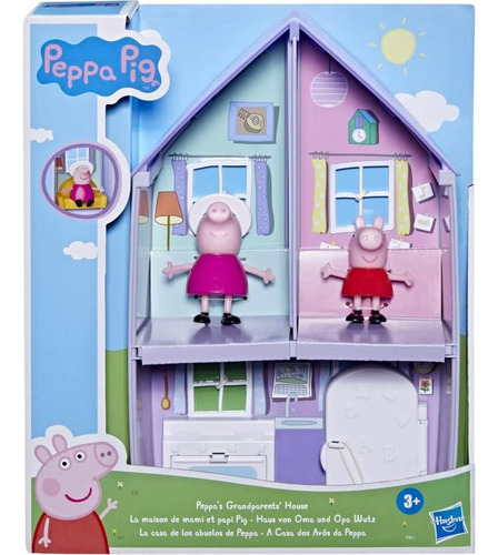 Casa De Peppa Pig Abuela Y Abuelo Con 2 Figuras Y Accesorios
