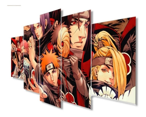 Quadro De Parede Sala Quarto Sharingan Naruto Anime Grande Cor Multicolor