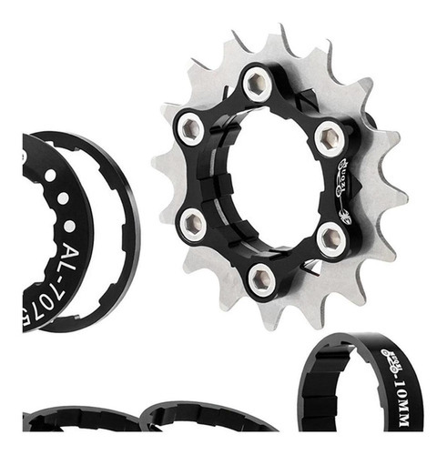 Adaptador Single Speed 16 Dentes Mtb Dirt Jump Bmx Cog Preto
