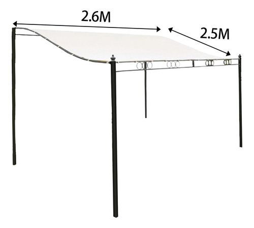Cubierta De Tienda Plegable Mochilero Protector 2,6x2,5m