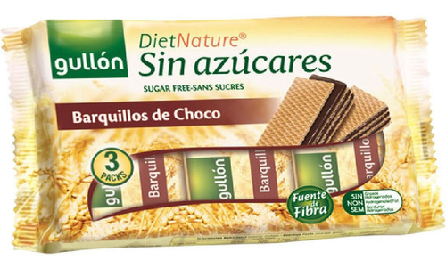 Galleta Oblea Gullón Diet Nature Sin Azúcar Chocolate 180 G