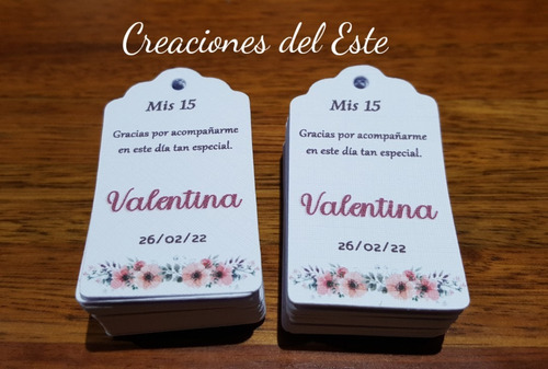 Imagen 10 de 10 de Tags Etiquetas Personalizadas Souvenirs , Etc X 10 Unidades