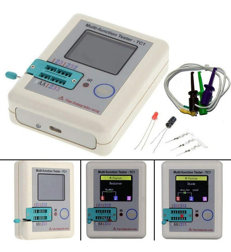 Imagen 6 de 9 de Tester Multifuncional Lcr-tc1 Tft Diodo Triodo Capacitancia
