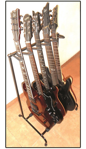 Stand Metálico Para 5 Guitarras O Bajos Garantía 1 Año