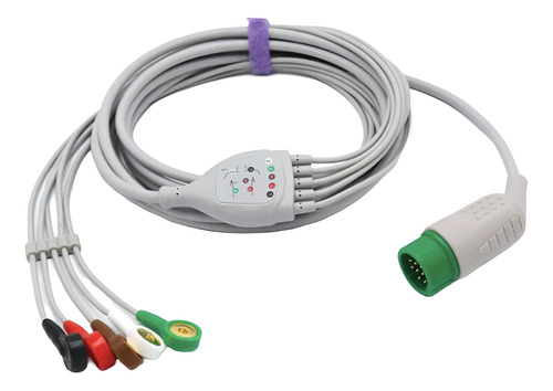 Cable Ecg Compatible Medtronic Physio Control Lifepak 5 Lead