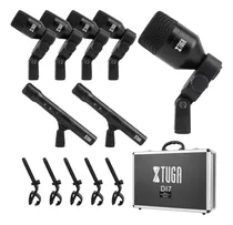 Comprar Xtuga Di7 Kit 7 Micrófonos Dinámicos Para Batería Y Voces