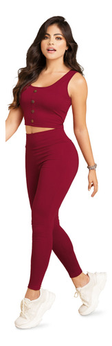 Conjunto Mujer Vinotinto 87146