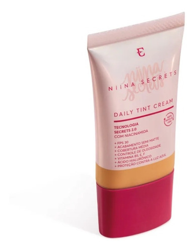 Base Líquida Daily Tint Cream Niina Secrets Eudora 25ml