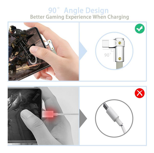 Chubbycable Flexelbow Pro - Cable De Carga Rápida De 90 Dise