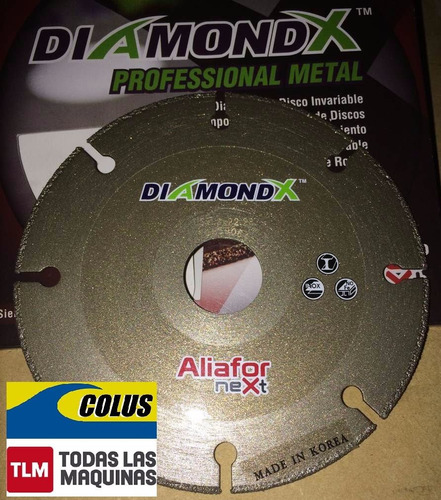 Disco Diamantado Corte Metal Aliafor Diamondx 115 Rinde 50x